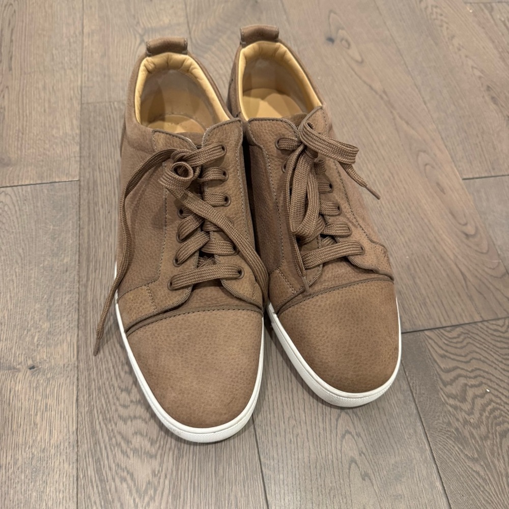 Christian Louboutin Suede Brown Sneakers Size 46